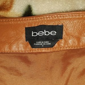 Bebe leather shorts